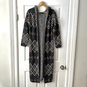 Sloni Aztec Long Lined Cardigan Sz S